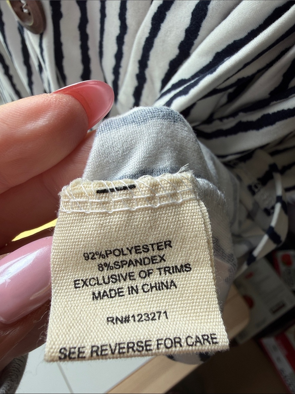 NWT 205 Collins women’s striped Off the Shoulder mini dress. Size medium - Picture 12 of 13